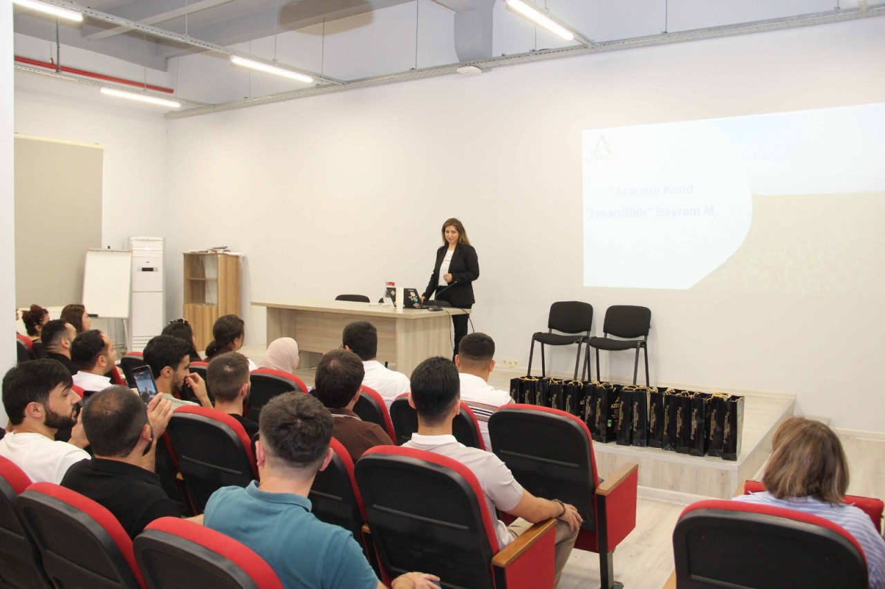 ADAU tələbələri “Azərsun Holdinq”də olublar - FOTOLAR